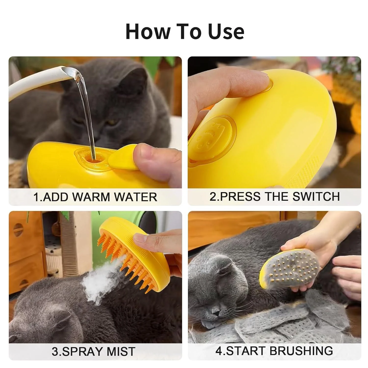 1 + 1 GRATIS IDAG | CozySteam™ | Borste För Djurvård - Image 9