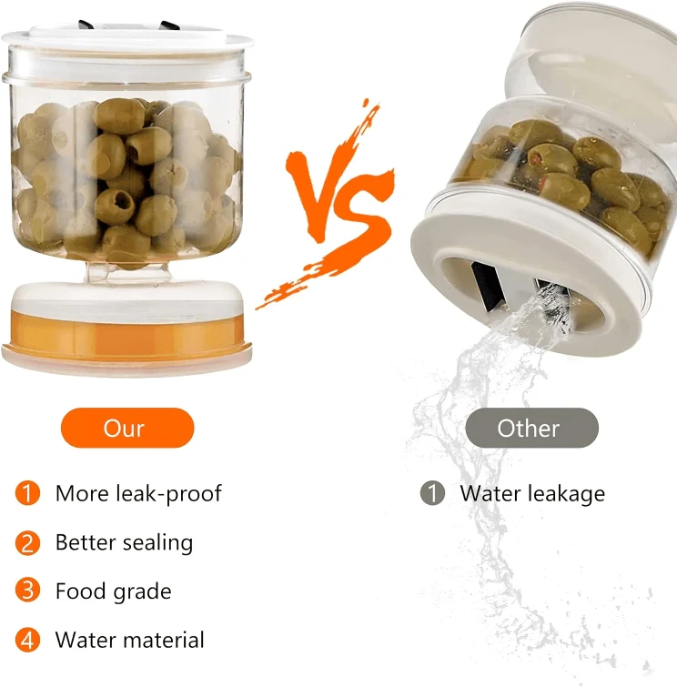 TILLFÄLLIGT 50% RABATT | FlipJar™ | Gurk- Och Olivburk Med Sil - Image 5
