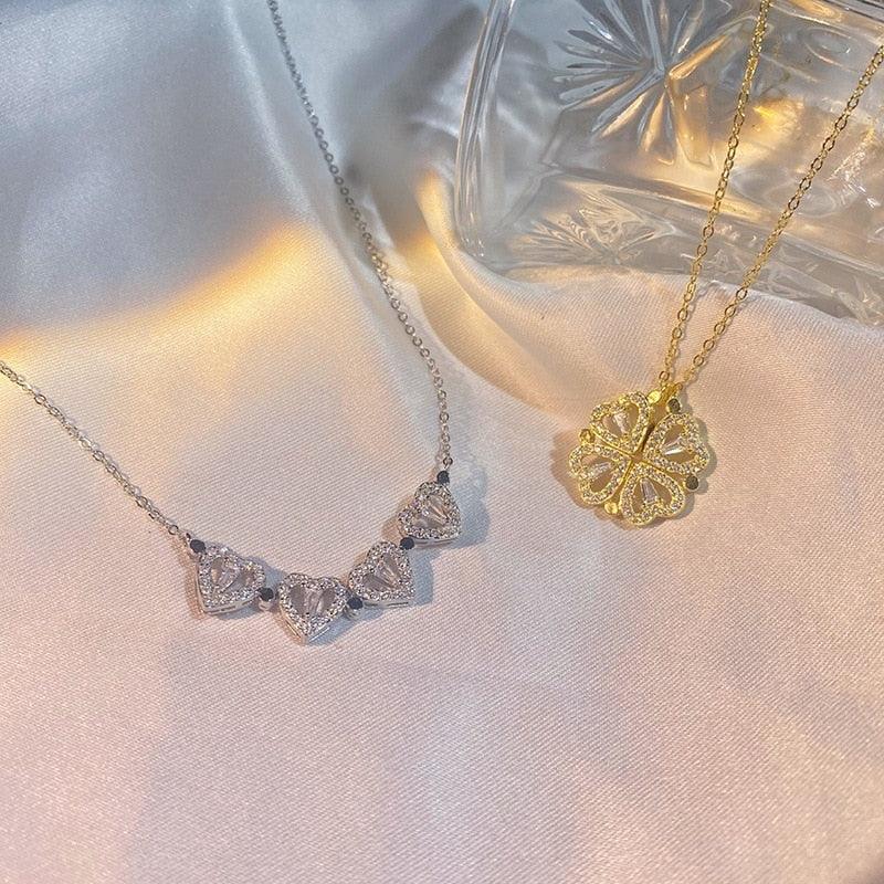 LuckyHeart™ | Magiskt Magnetiskt Klöverhjärthalsband - Image 6