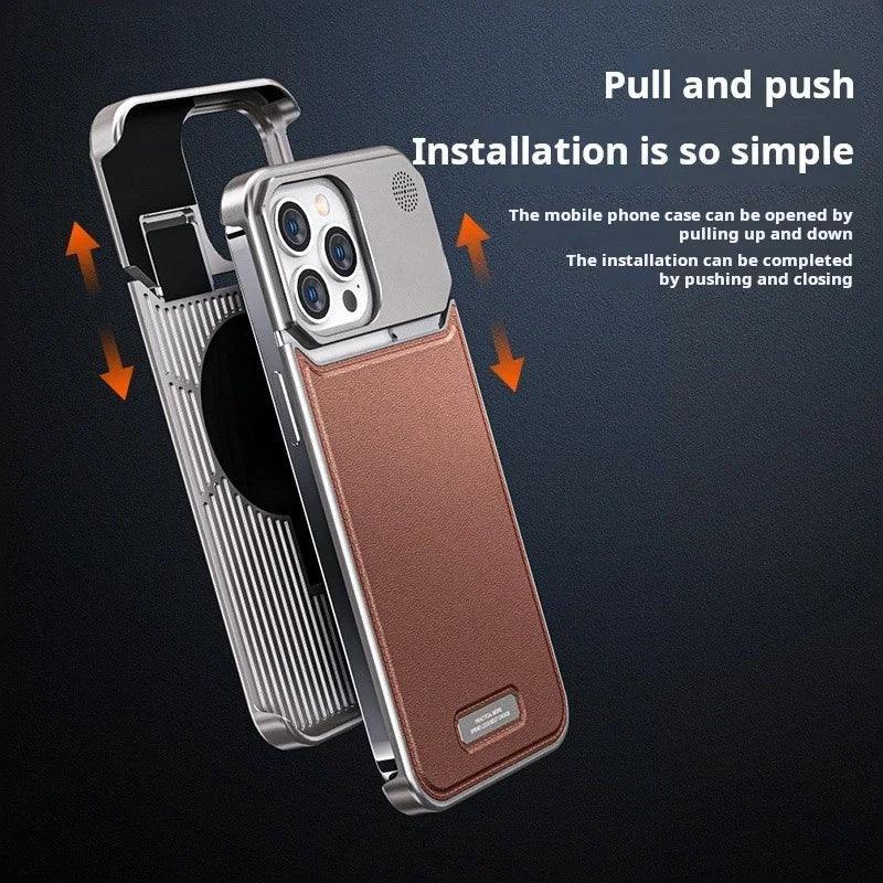 LuxeCase™ | Snyggt mobilskal i läder och aluminium
