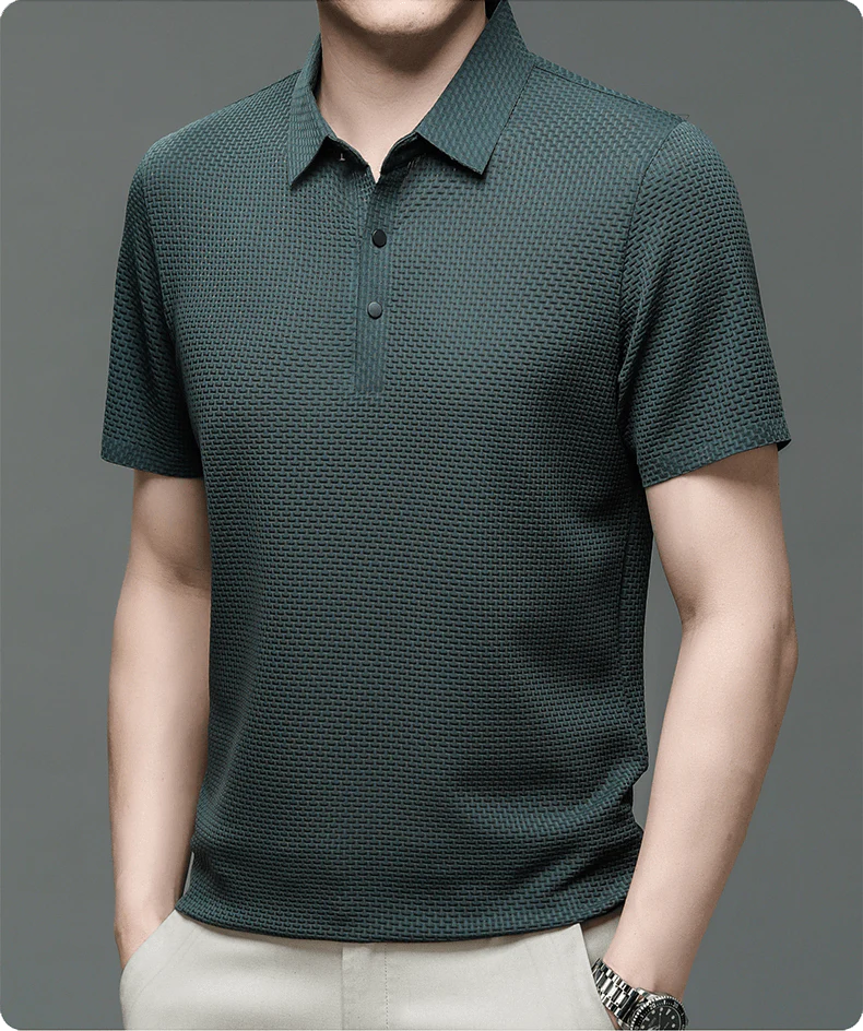 Orion™ | Högkvalitativt Ice Silk Polo för män - Image 8