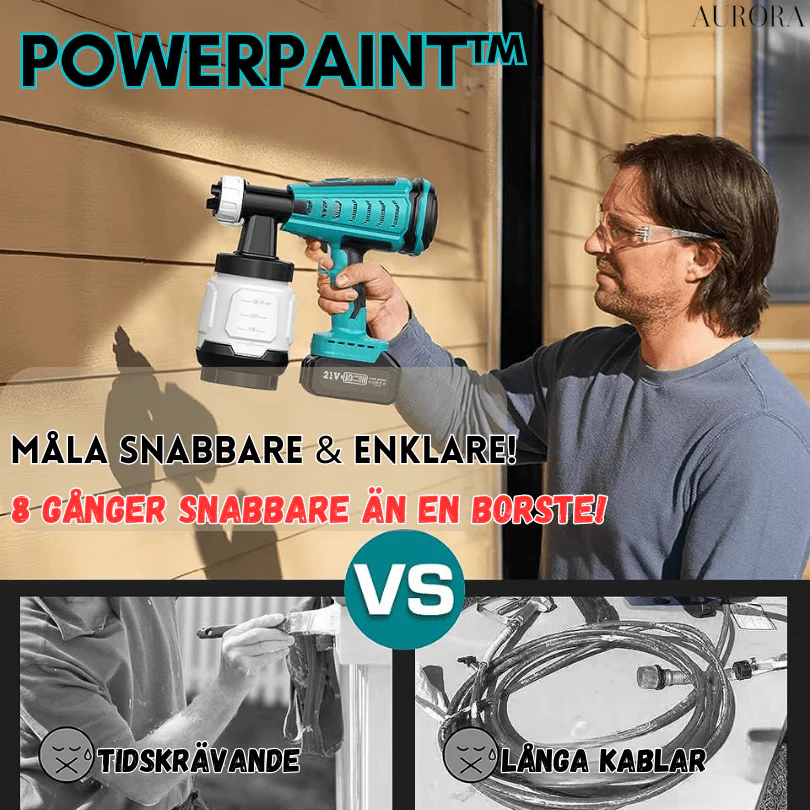 TILLFÄLLIGT 50% OFF | PowerPaint™ | Få målningsjobb gjorda snabbare och enklare!