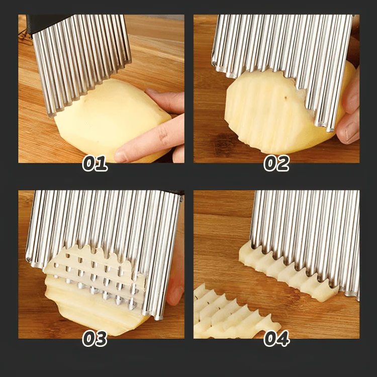 TILLFÄLLIGT 50% RABATT | RippleSlice™ | Våg Potatiskniv - Image 5