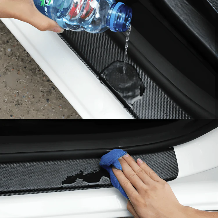 StepGuard™ | Kolfiber bil dörrtröskel skyddsdekal - Image 10