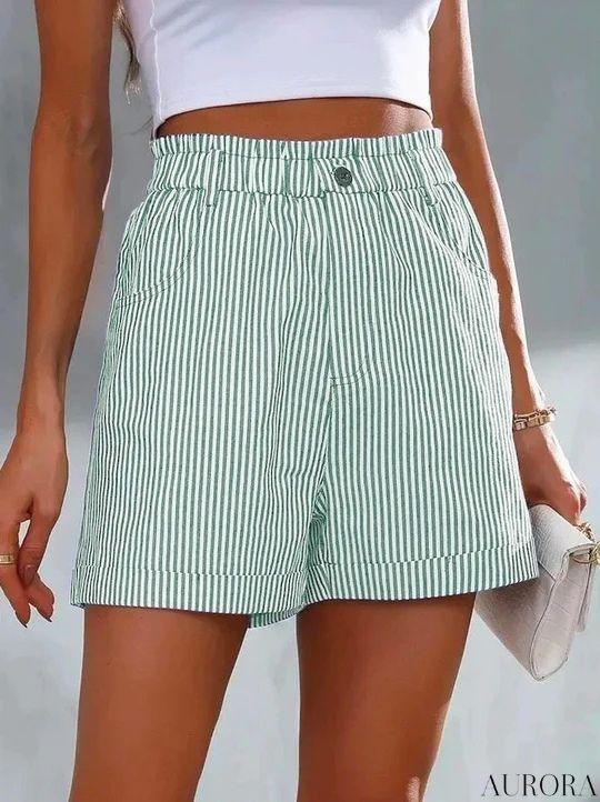 Tanya™ - Lösa, avslappnade randiga shorts - Image 5