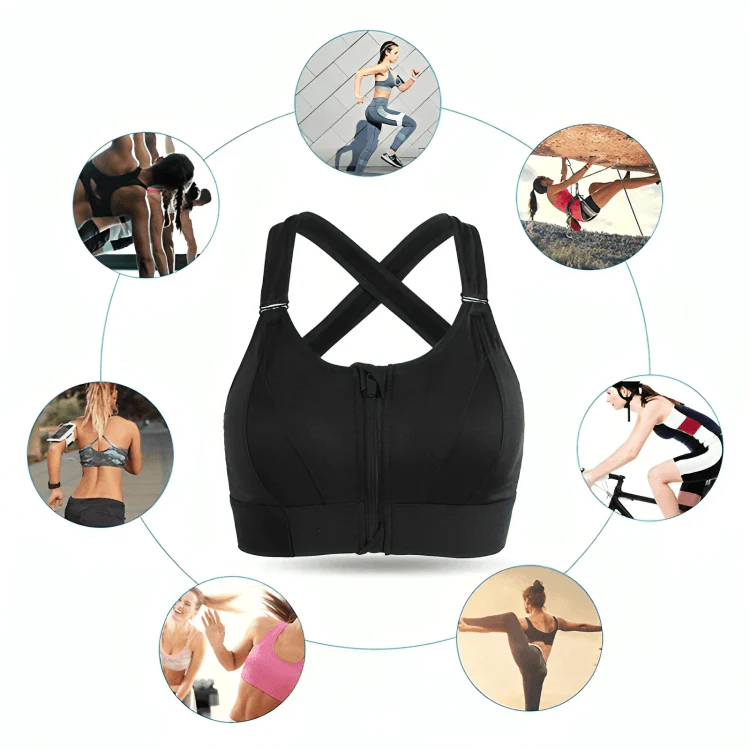 1+1 GRATIS | ZipFit™ | Justerbar, Stödjande Sport-BH - Image 10